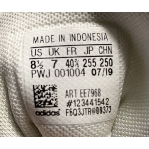 Adidas Grand Court White Leather 3-Stripe Lace Up Men’s Shoes Size 8.5 - Picture 10 of 10